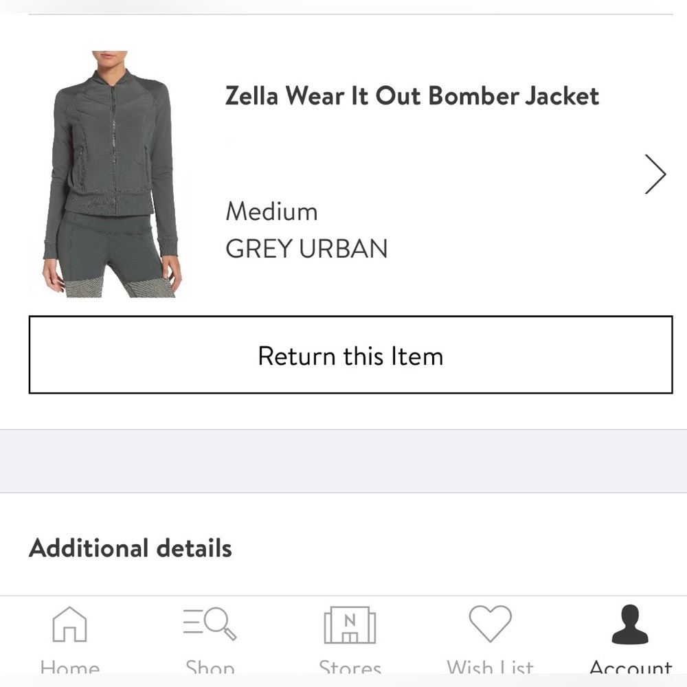 Zella Wear It Out Bomber Jacket - Picture 4 of 4